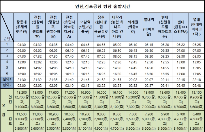 8844번-공항버스-시간표